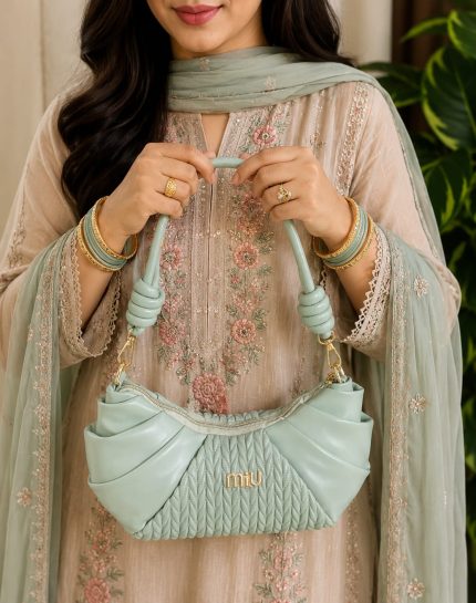 Stylish bag mint color