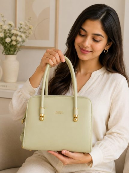 Office bag (light lemon color)